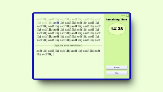 Sonma Typing-Expert practice screen with Hindi and English lesson content